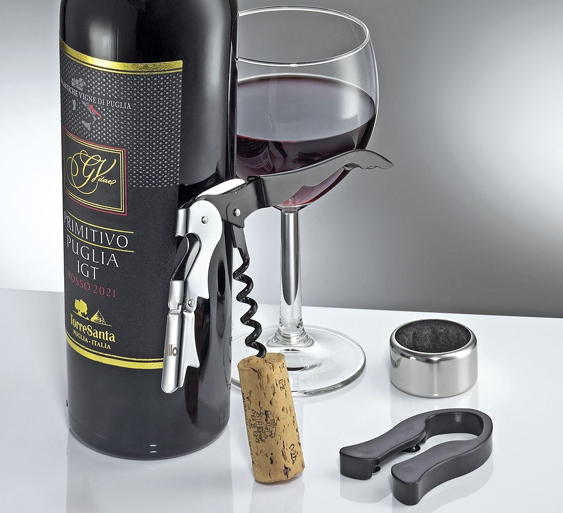 350142 Stylová dárková sada na víno 3 ks PIEMONTE od CILIO (1)